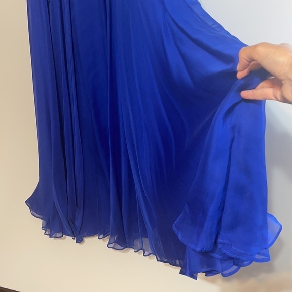 Prom,Wedding Guest ,Dress ,Royal Blue,Lace Overlay,Size 4 - Picture 5 of 9